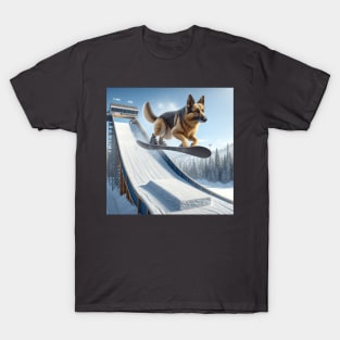 German Shepard Action Puppies T-Shirt